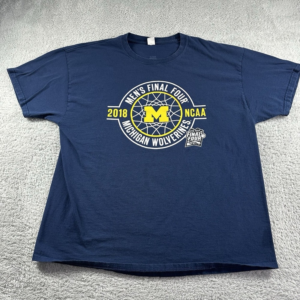 Michigan‎ Wolverines Shirt Mens XL Blue Mens Final Four 2018 NCAA Basketball